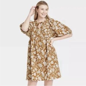 Universal thread Floral Brown Dress
